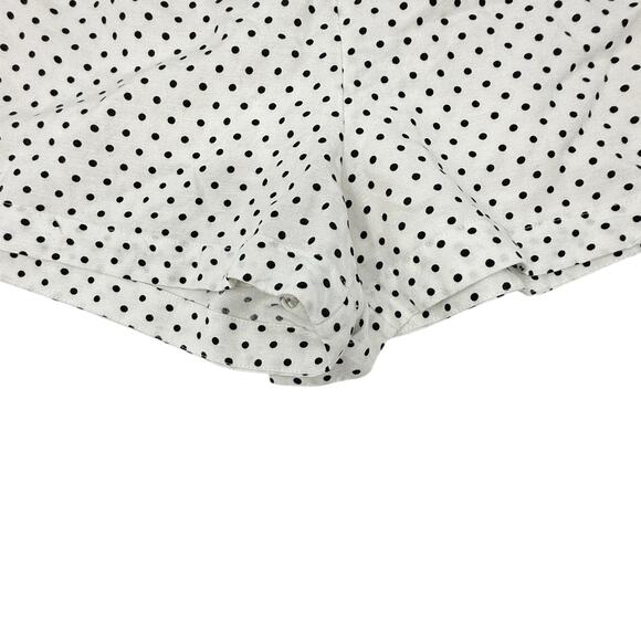 Kate Spade New York X Target white Polka Dot  Linen Blend 3" Shorts Size Large - Picture 9 of 10